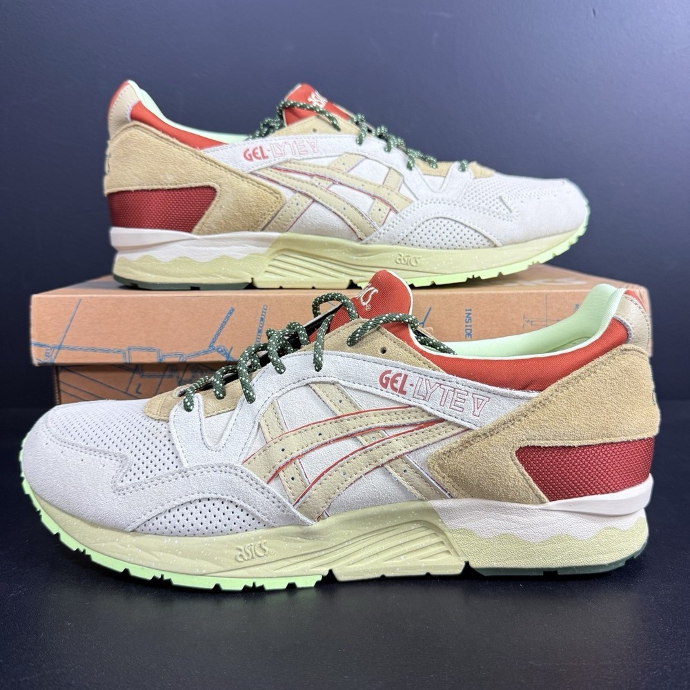 Asics Gel Lyte V‎ Retro Trail Pack Mens Size 13 Cream Sand Casual Shoes